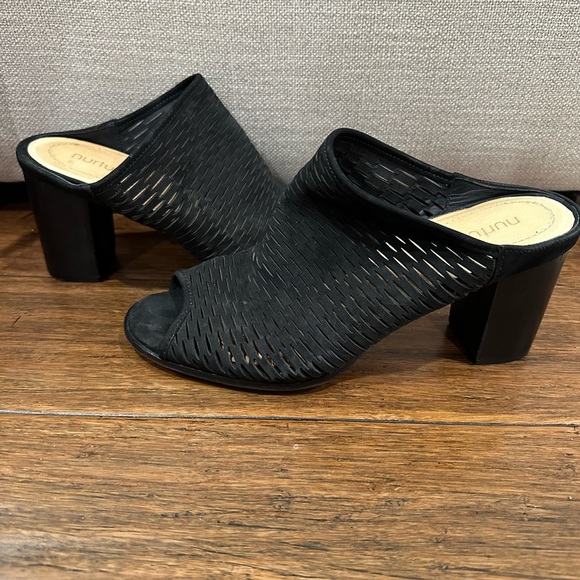 Nurture Elegant Black Women's Peep-Toe Shoes size 8 - Picture 4 of 6